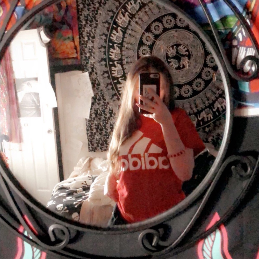 red adidas shirt🌹